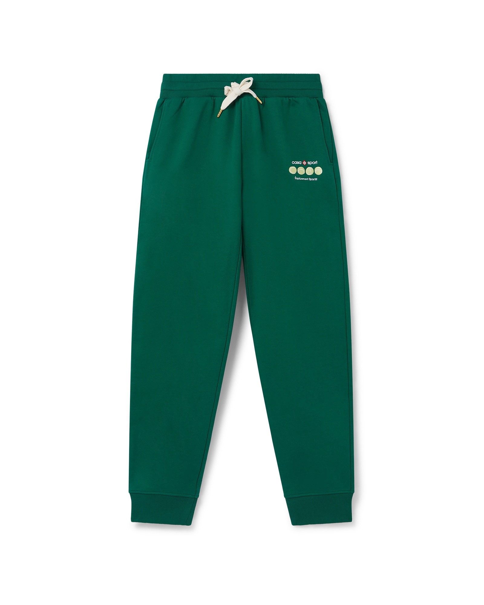 Casablanca Elastic Waist Casual Pants In Green