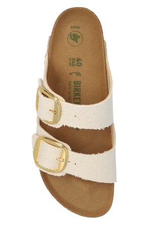 Birkenstock Arizona Big Buckle Leather Slides With Buckle In Nude