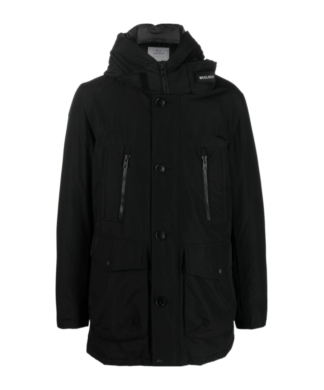 Woolrich Arctic Parka In Ramar Fabric In Black