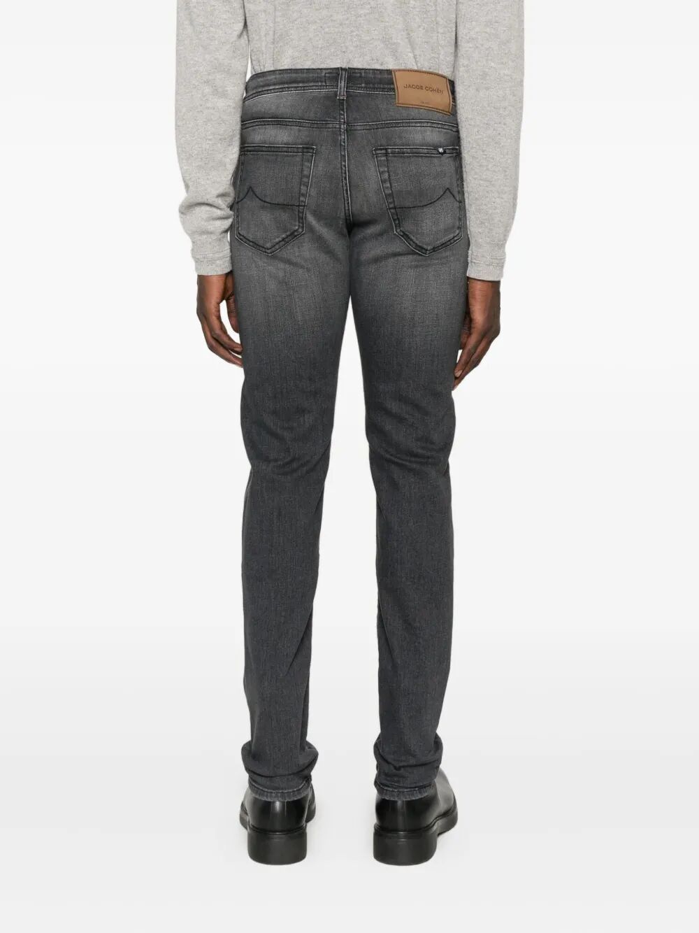 Jacob Cohen Button-fly Jeans In Black