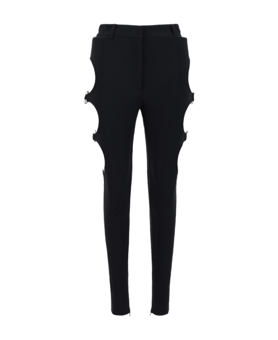 Burberry Cut Out-detail Stretch Leggings In Black