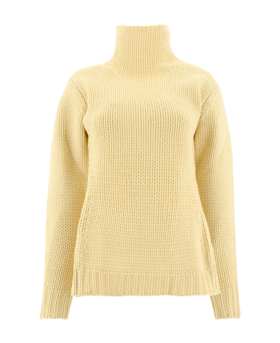 Jil Sander Open Back High-neck Jumper In Nude