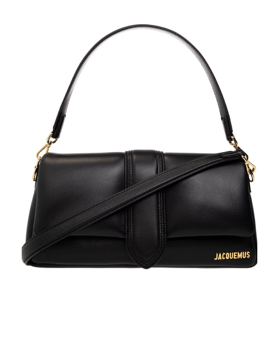 Shop Jacquemus Le Bambimou Padded Shoulder Bag In Black
