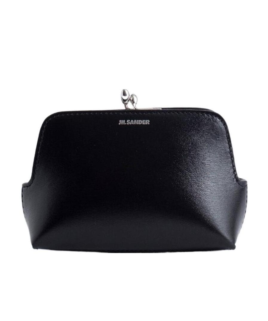 Jil Sander Goji Leather Mini Bag In Black