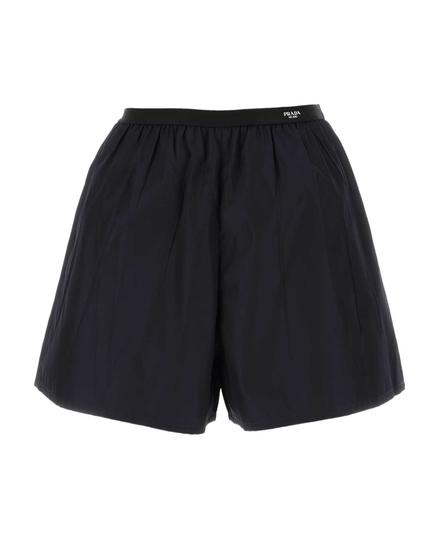 Prada Re-nylon Elasticated-waistband Shorts In Blue