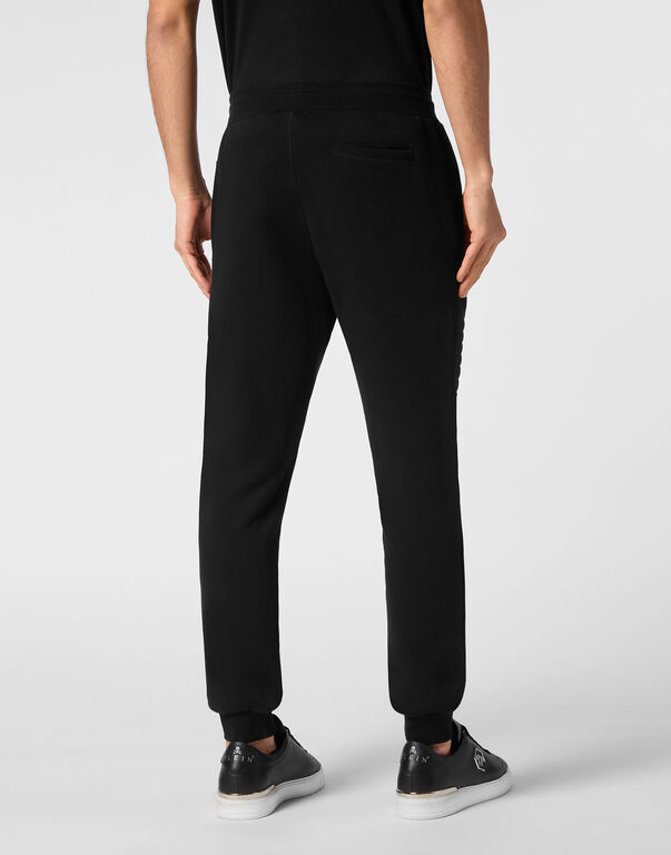 Philipp Plein Jogging Pants Iconic Drawstring Waist In Black