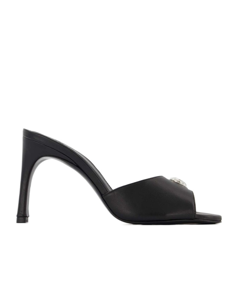 Shop Coperni Open-toed High-heeled Sandals In Black