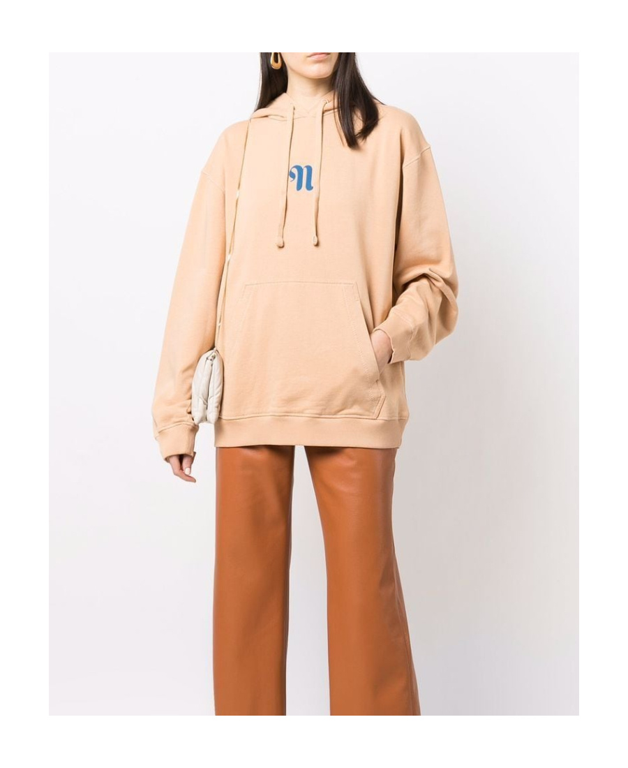 Nanushka Organic Cotton Hoodie In Nude
