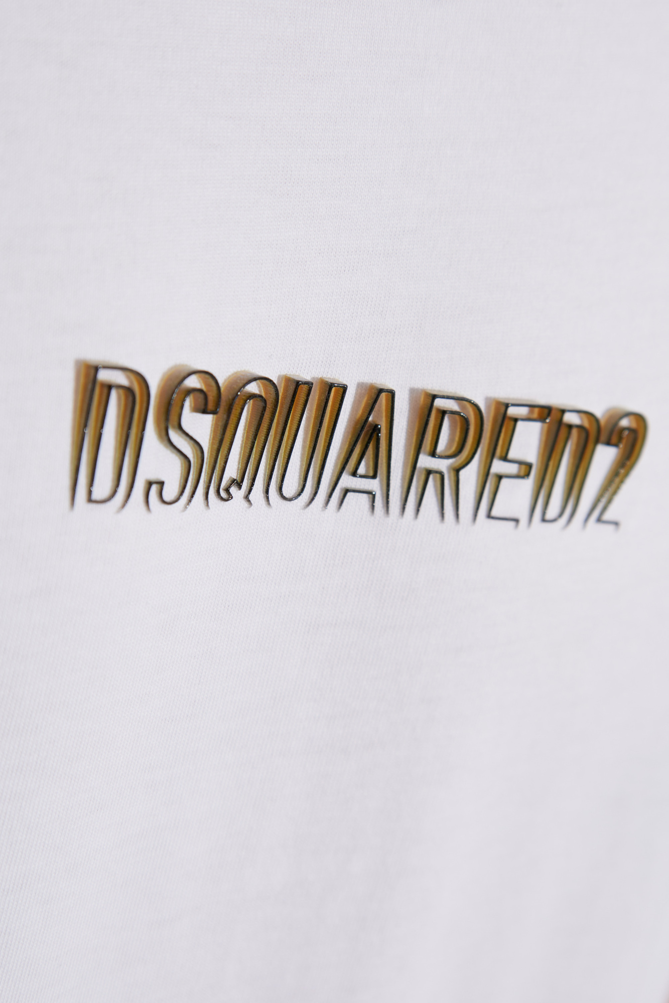 Dsquared2 'cool Fit Tee' White T-shirt With Logo Print On The Front In White