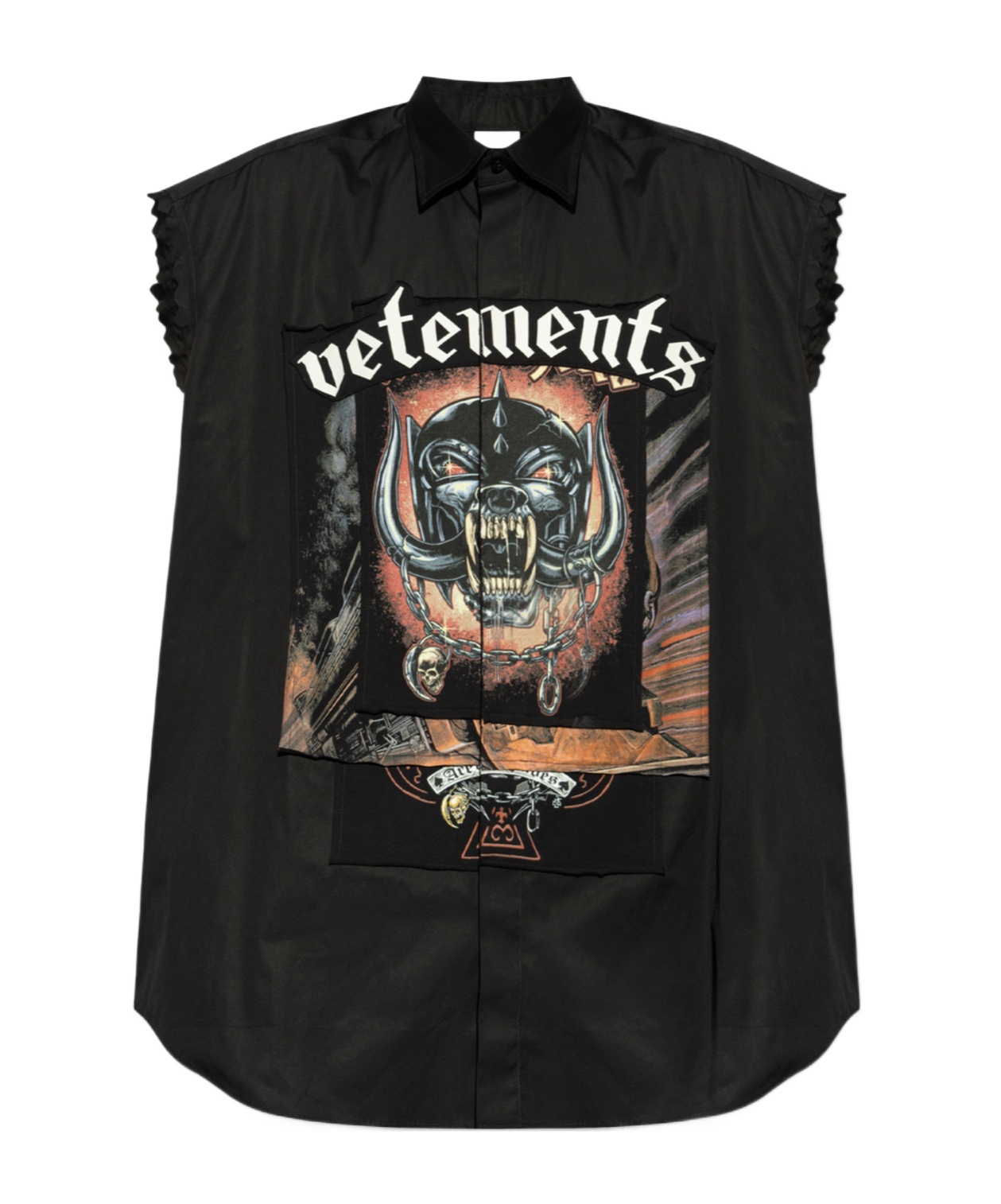 Vetements Pattern Shirt In Black