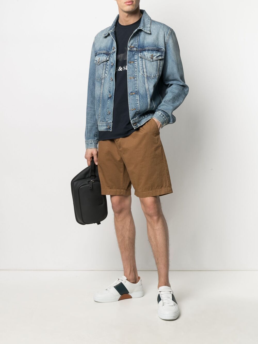 Paul & Shark Logo-print T-shirt In Black