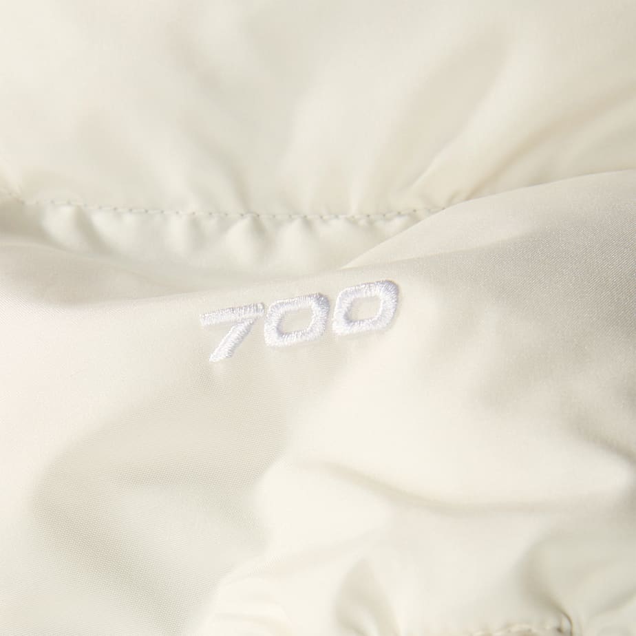 Shop The North Face Nuptse Coat In White
