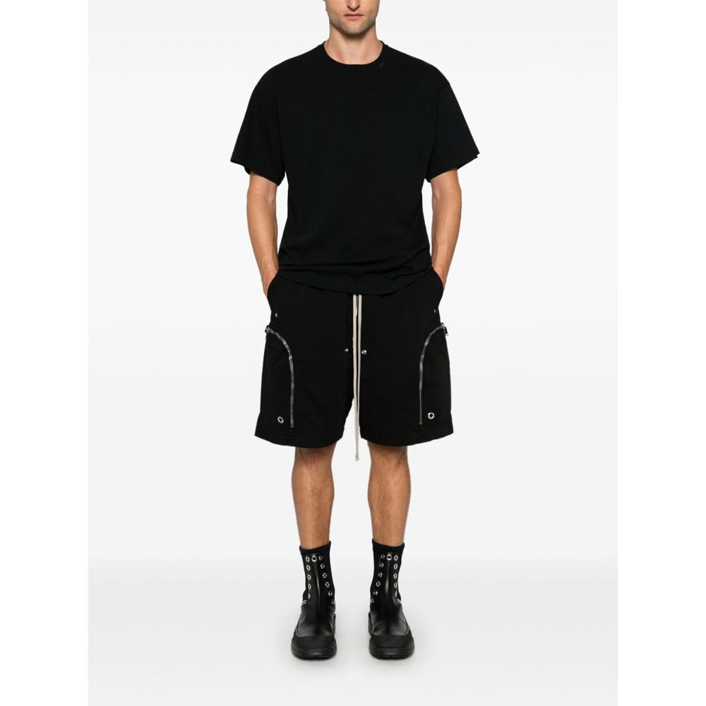 Rick Owens Drkshdw Drkshdw By Rick Owens Relaxed-fit Bermuda Shorts With Drawstring In Black