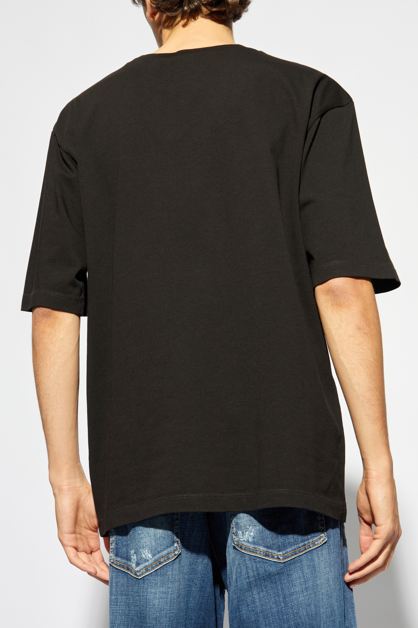Dsquared2 Graphic-print Cotton T-shirt In Black