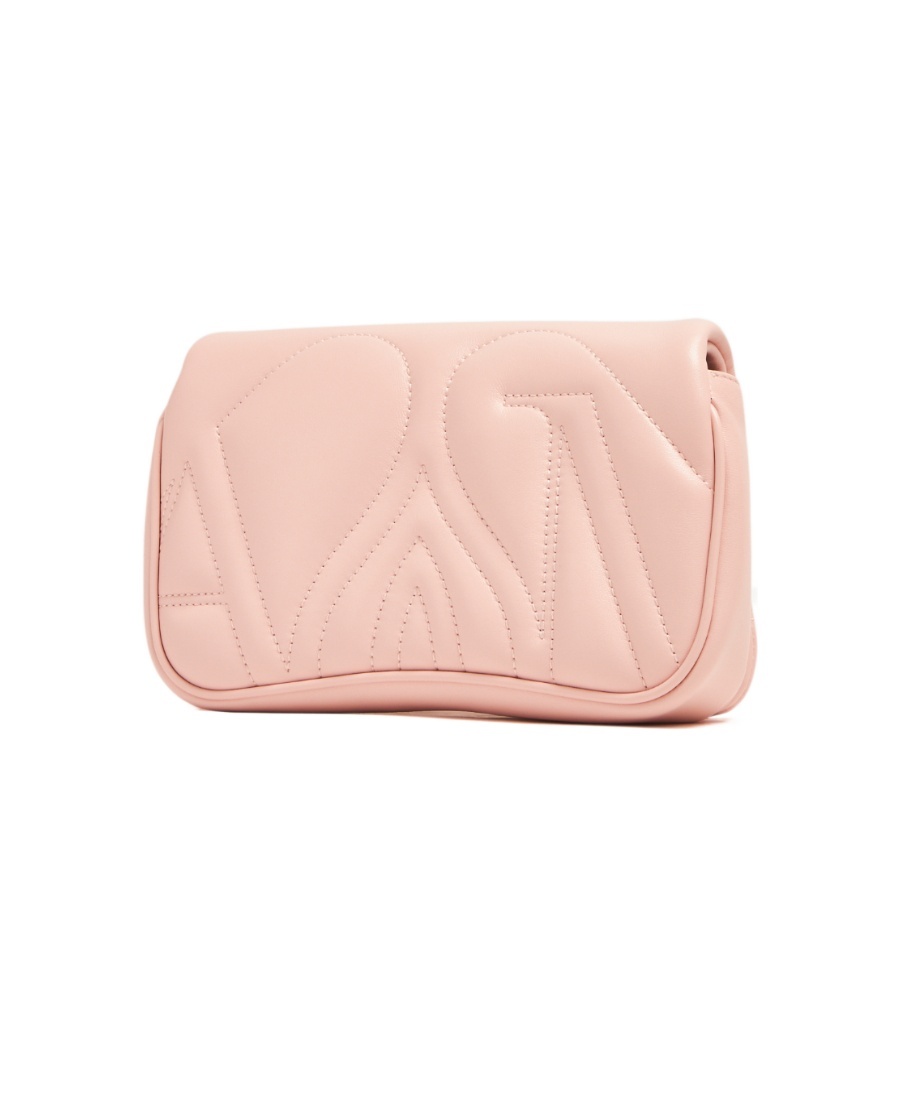 Alexander Mcqueen Mini The Seal Cross Body Bag In Pink