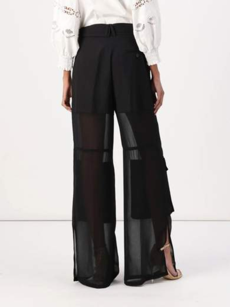 Pinko Translucent Overalls In Black