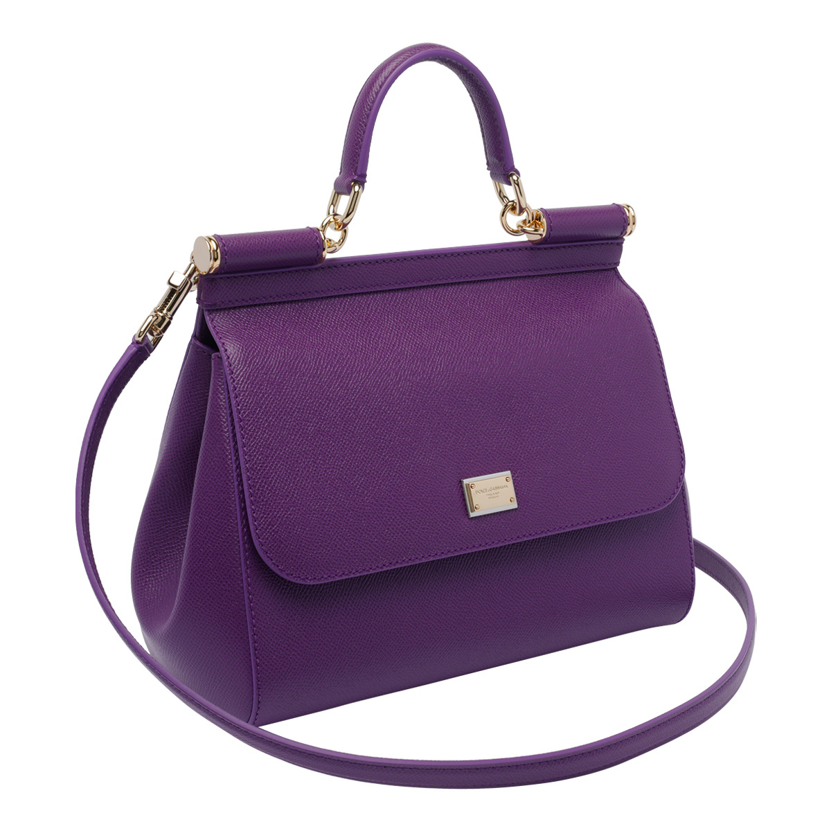 Dolce & Gabbana Large Shoulder Bag Gold-tone Hardware