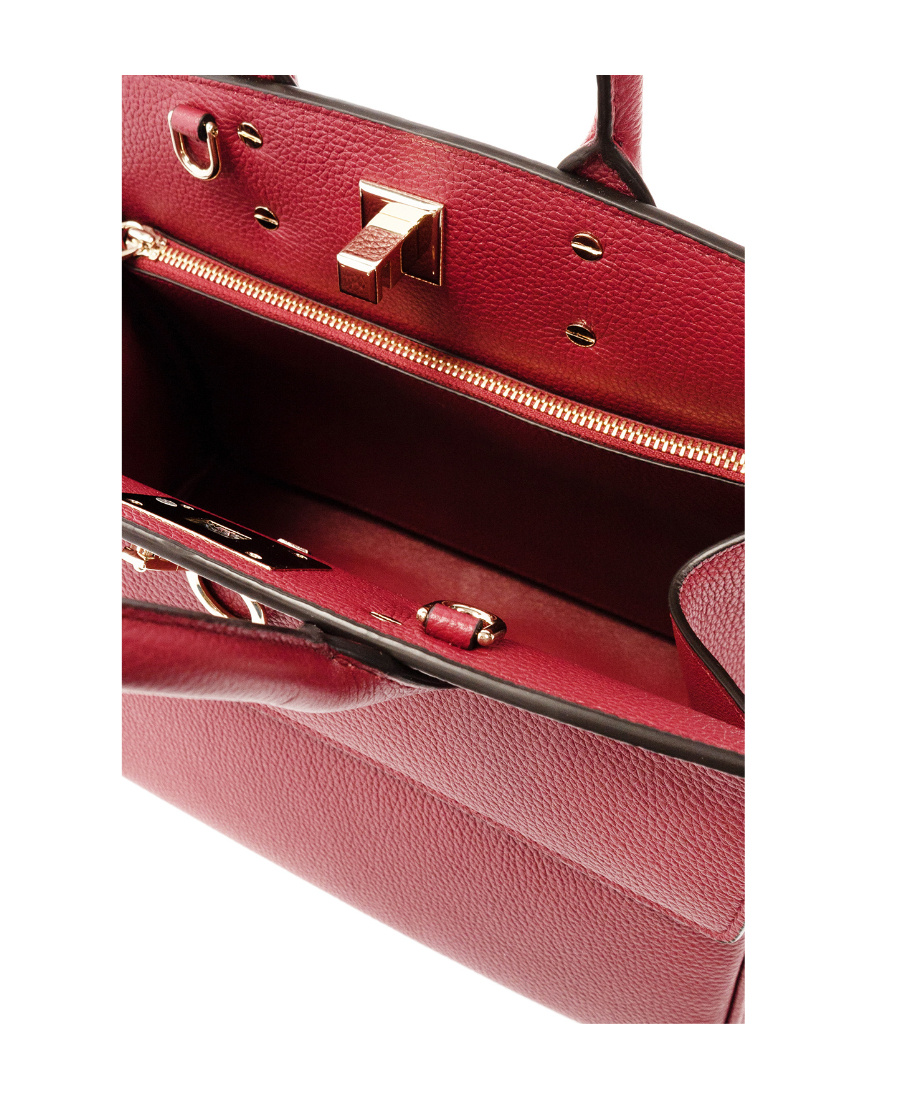 Ferragamo The Studio Leather Tote Bag In Pink