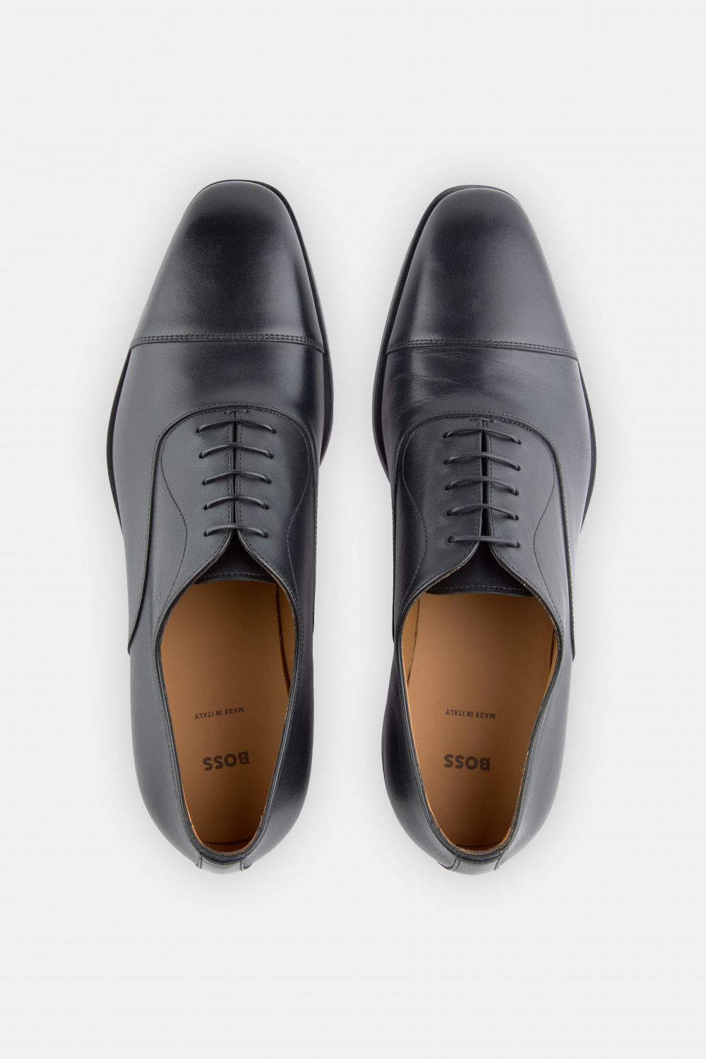Hugo Boss Logo Lace-up Shoes In Black