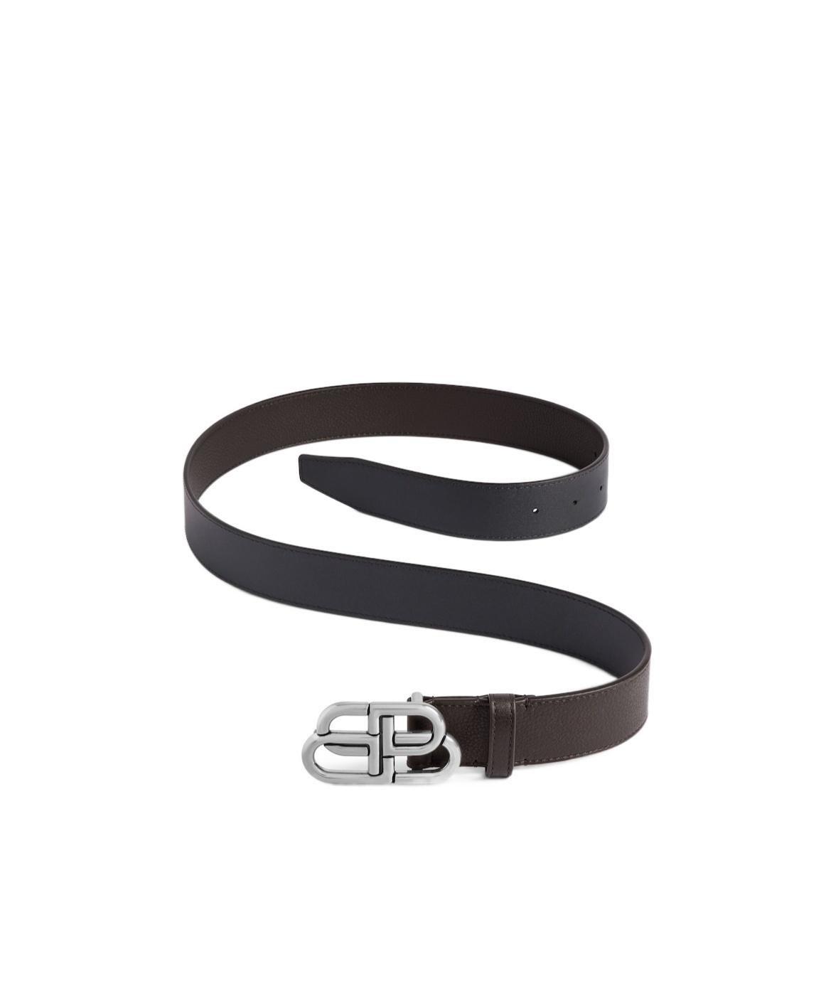 Balenciaga Men's Bb Large Belt In Espresso In Brown