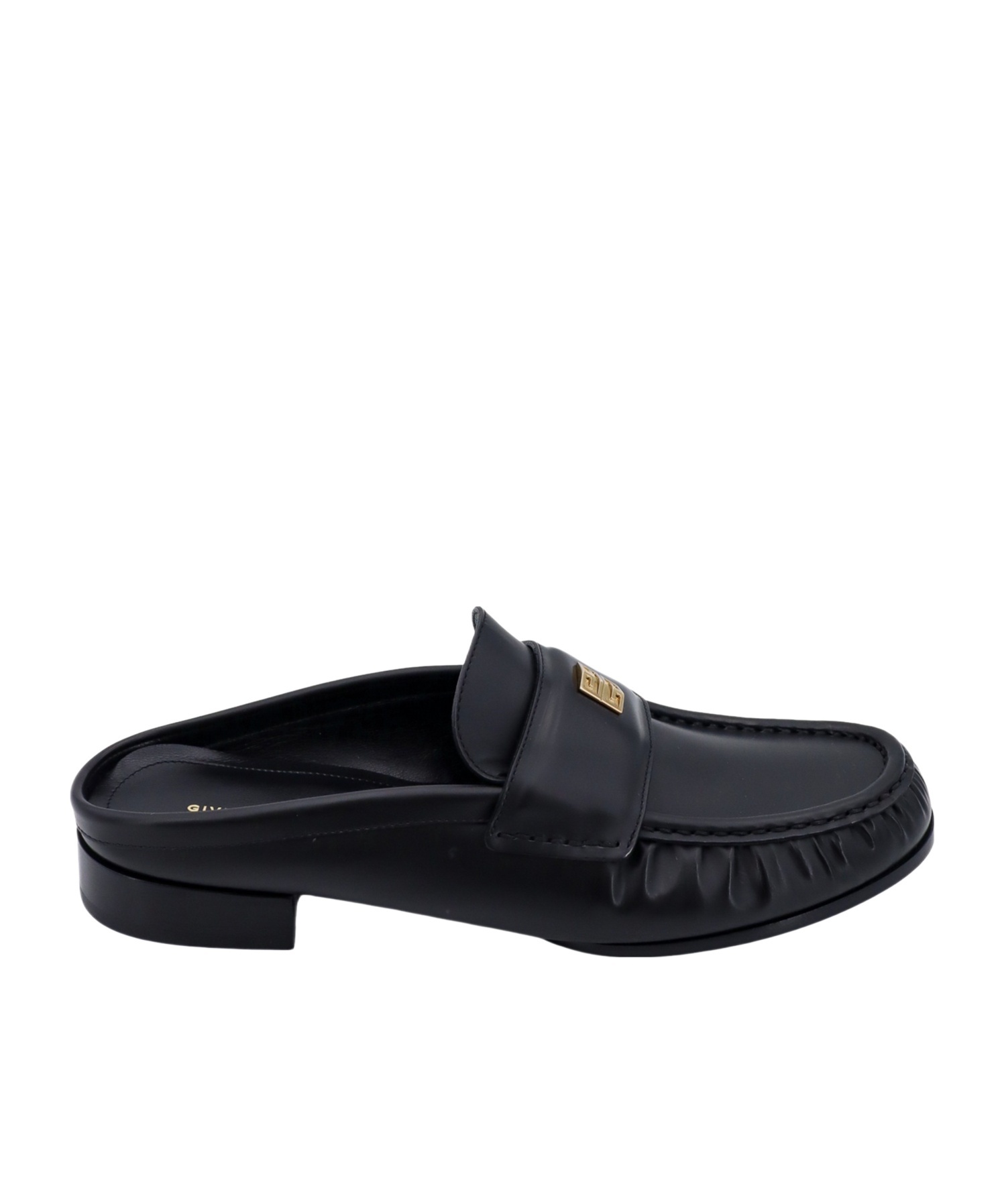 Givenchy 4g Plaque Mules In Black