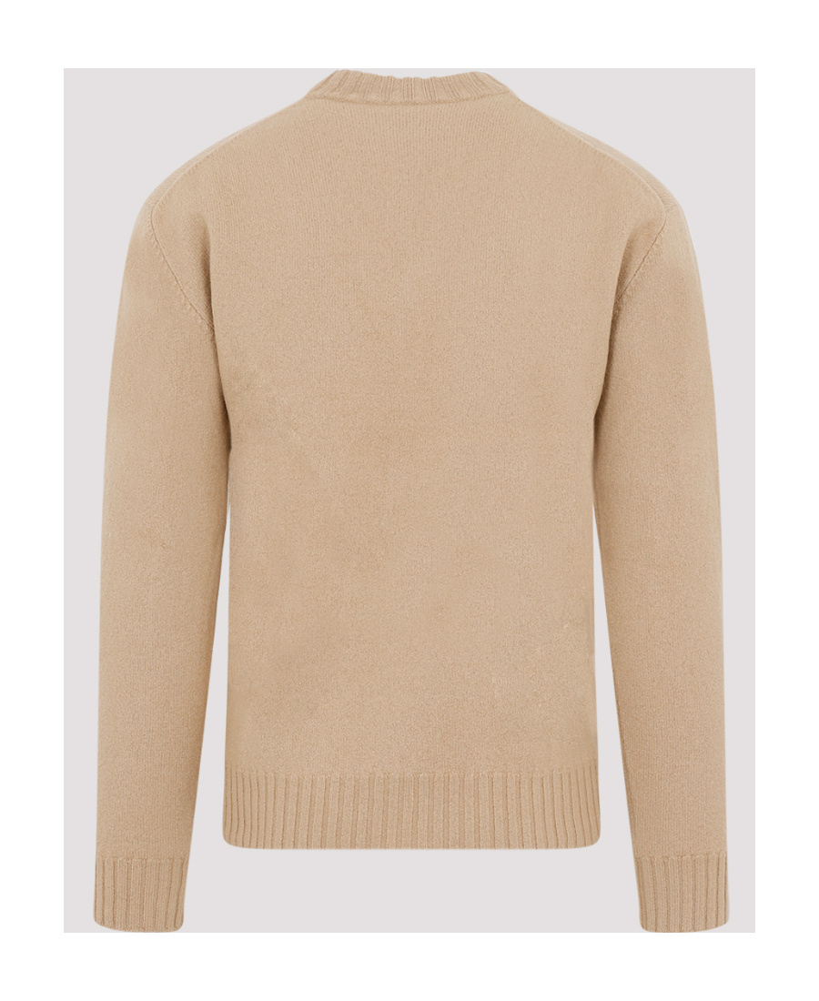 Jil Sander Crew-neck Merino Wool Jumper In Nude