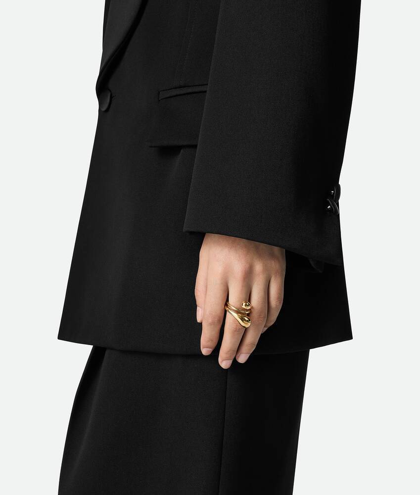 Bottega Veneta Drop Ring In Yellow