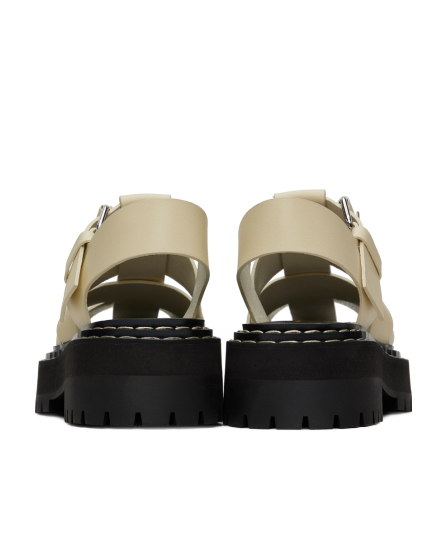 PROENZA SCHOULER LUG-SOLE LEATHER SANDALS