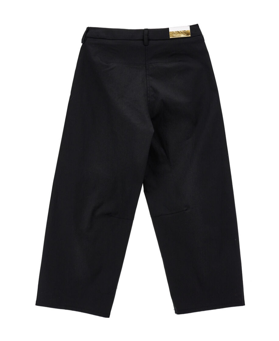 MONNALISA COTTON-BLEND STRAIGHT-LEG TROUSERS