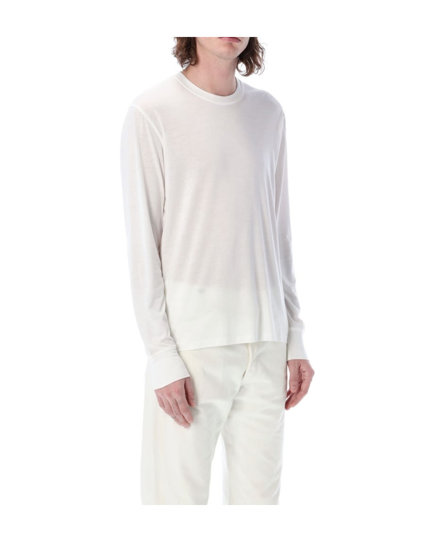 Tom Ford Round-neck Long-sleeve T-shirt In White