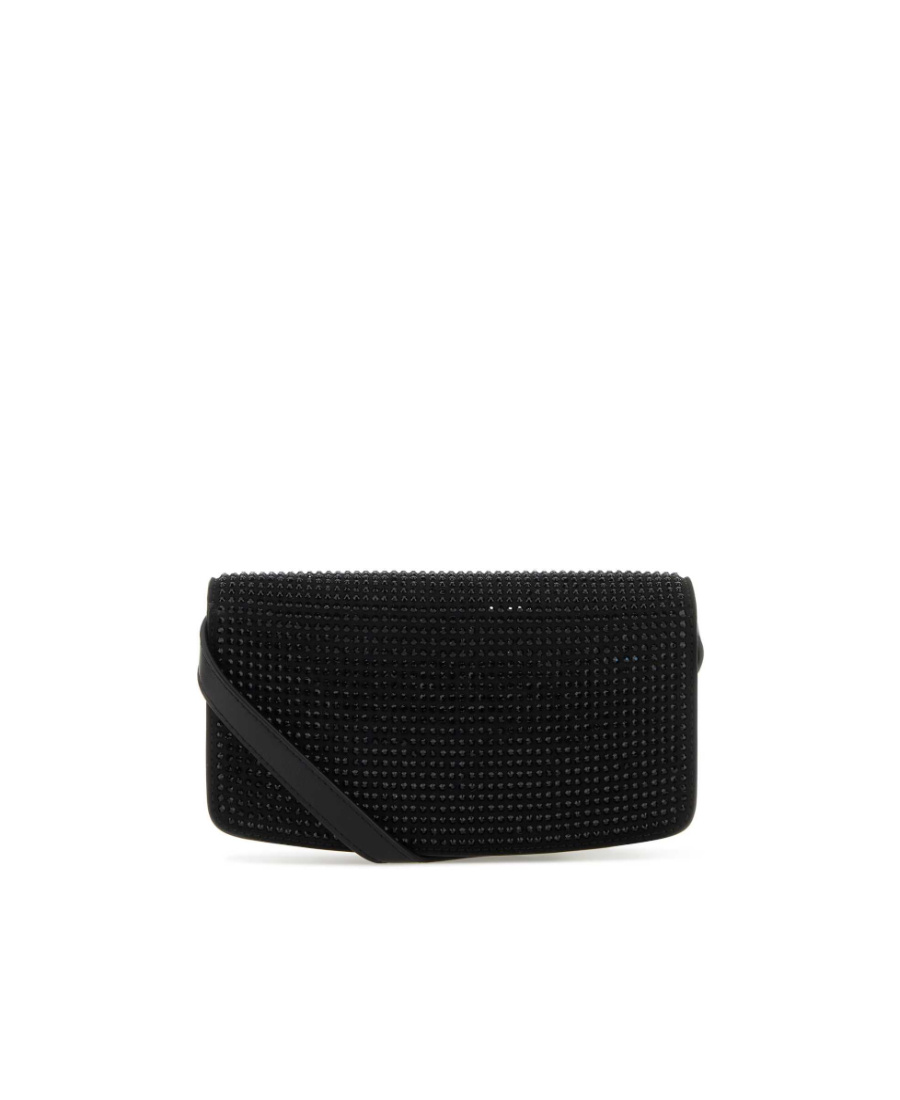 Stella Mccartney Black Alter Mat Mini S-wave Wallet In Black