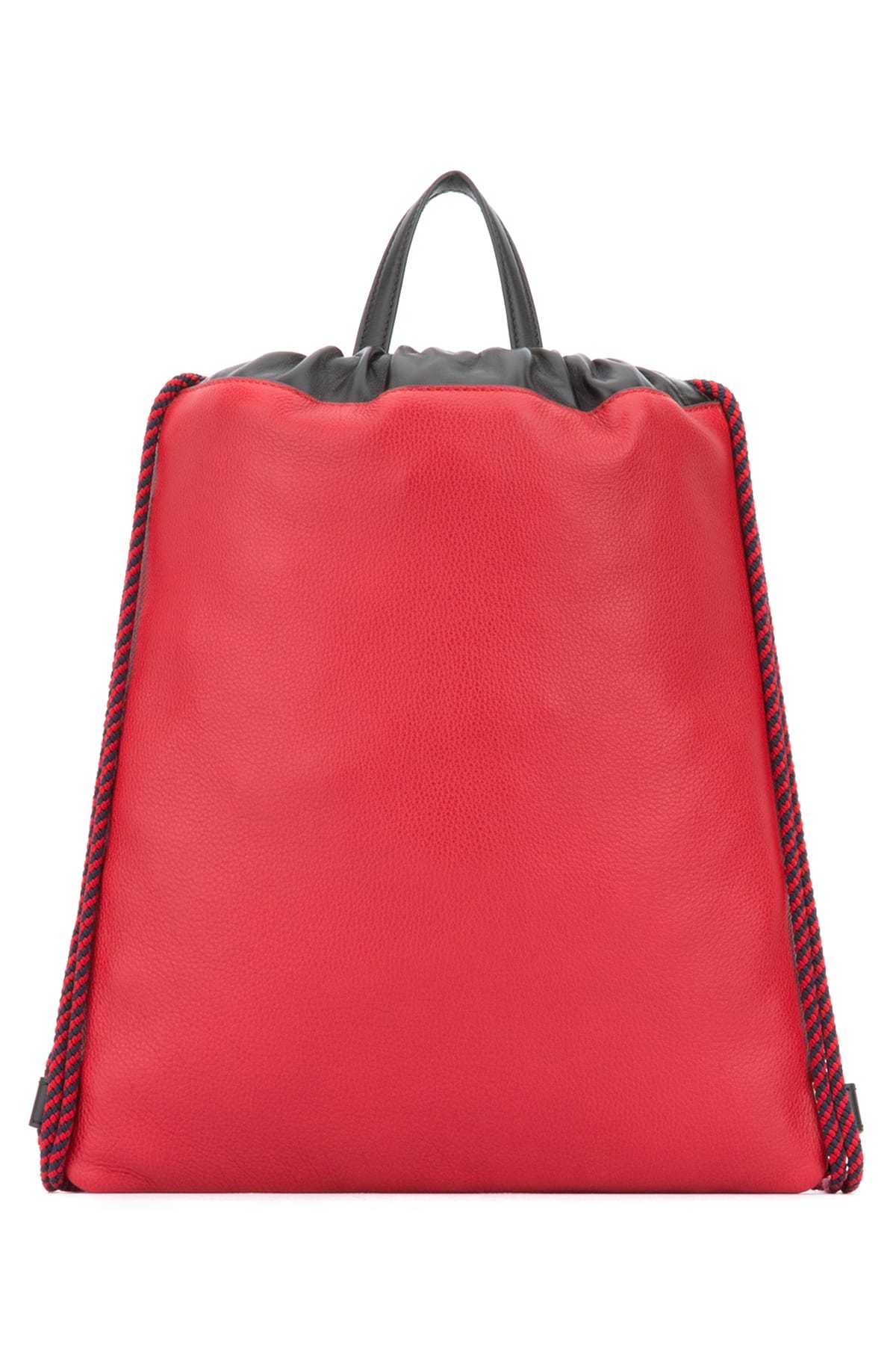 Gucci Printed Backpack In Red