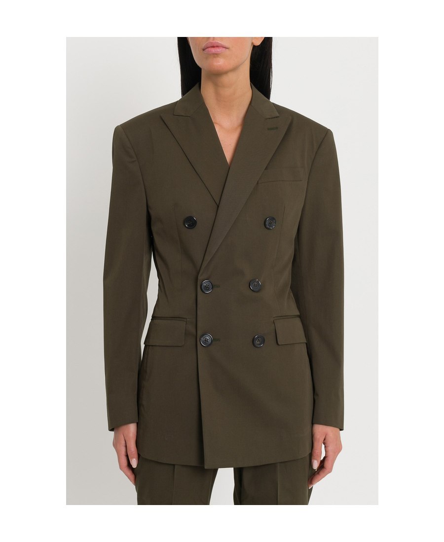 Dsquared2 Double-breasted Blazer In Green