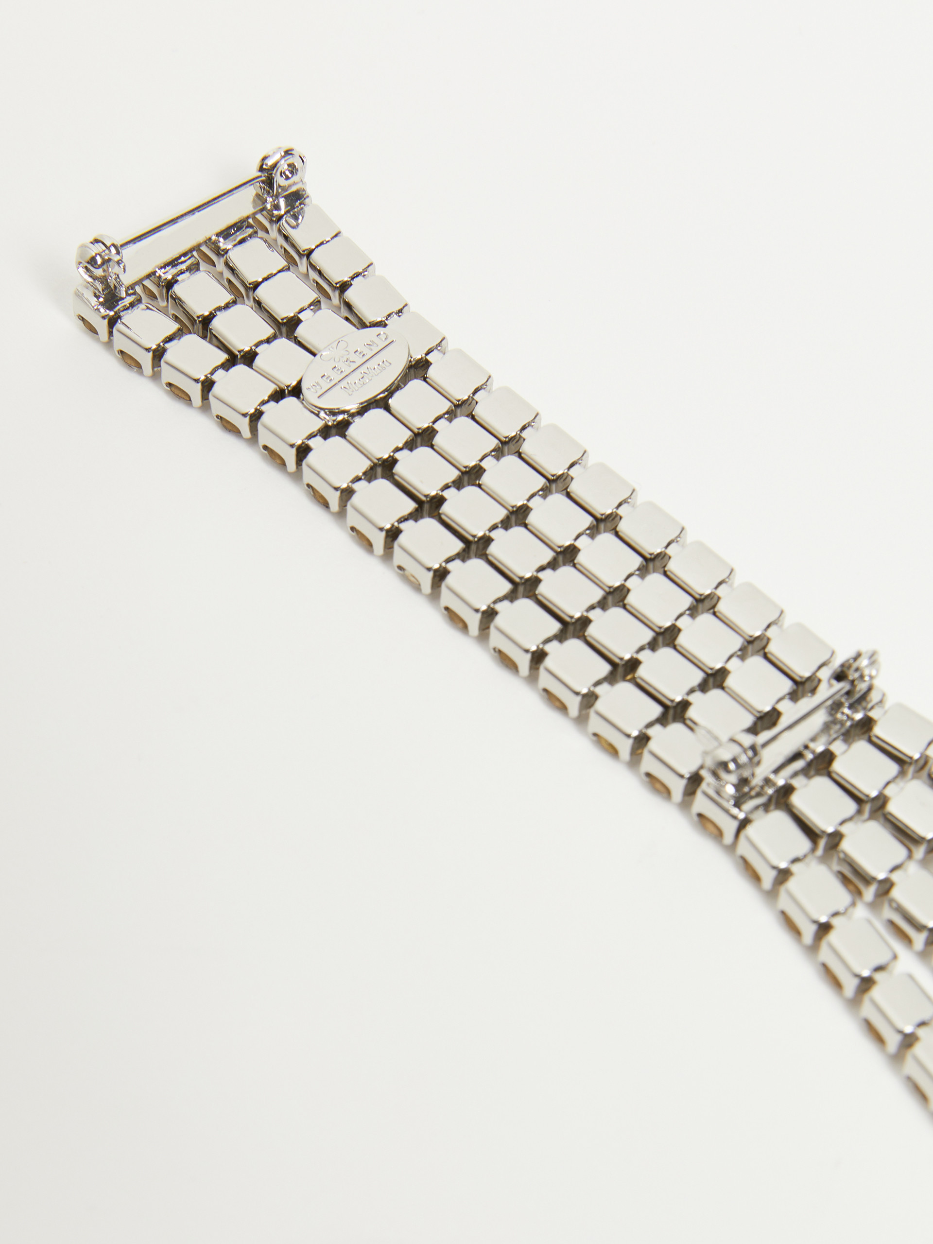 Weekend Max Mara Inlaid Brooch In White