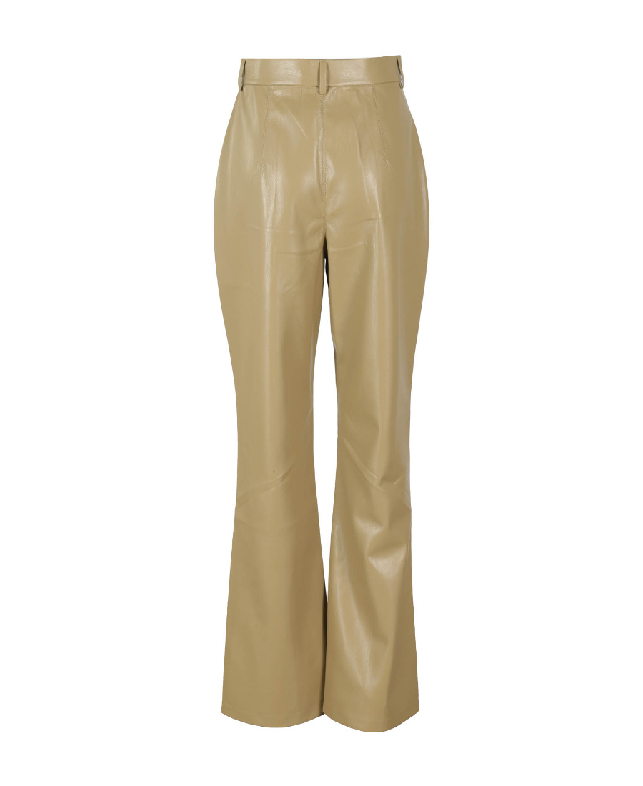 Nanushka Leena Faux-leather Trousers In Green