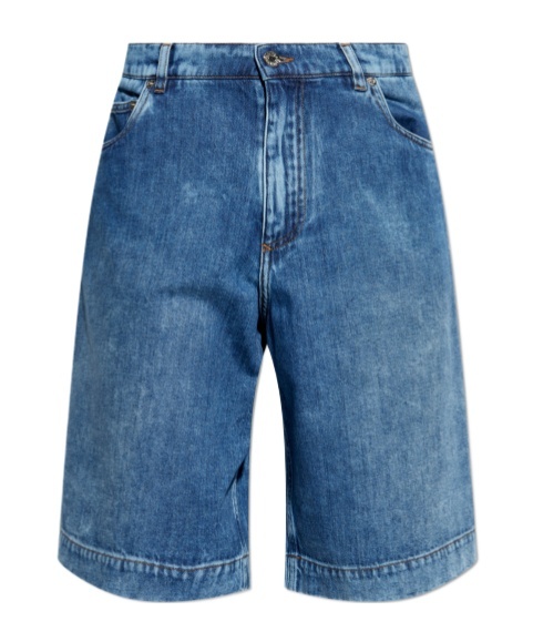 Dolce & Gabbana Light Blue Denim Bermuda Shorts In Blue