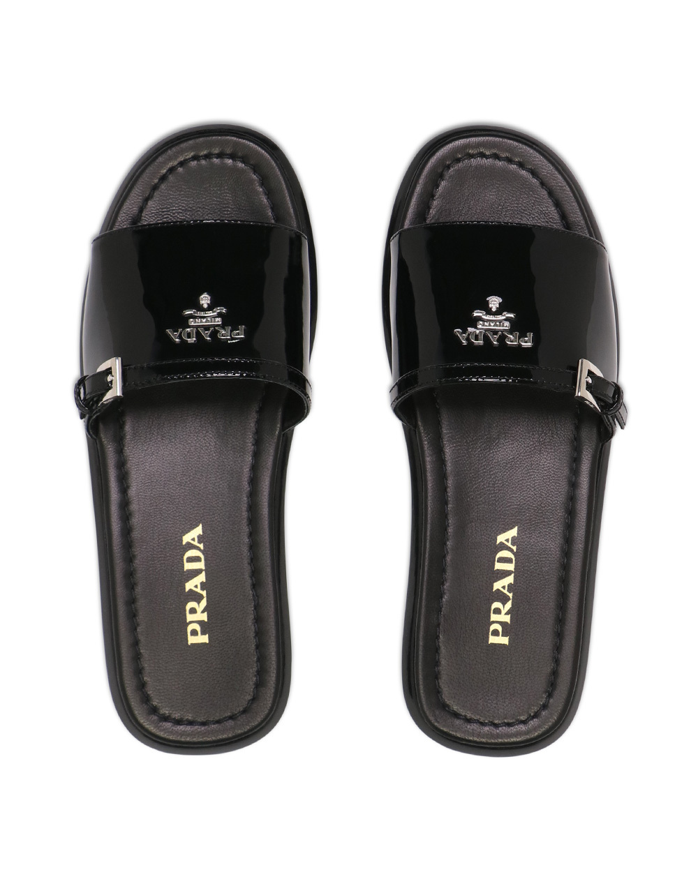 PRADA LOGO SANDALS