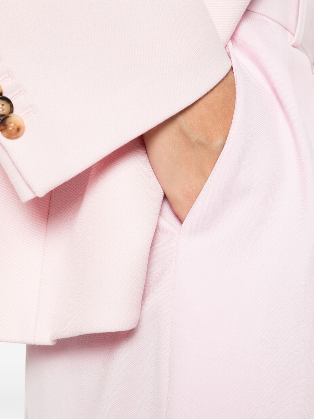 WARDROBE.NYC LIGHT PINK LOW-RISE BERMUDA SHORTS