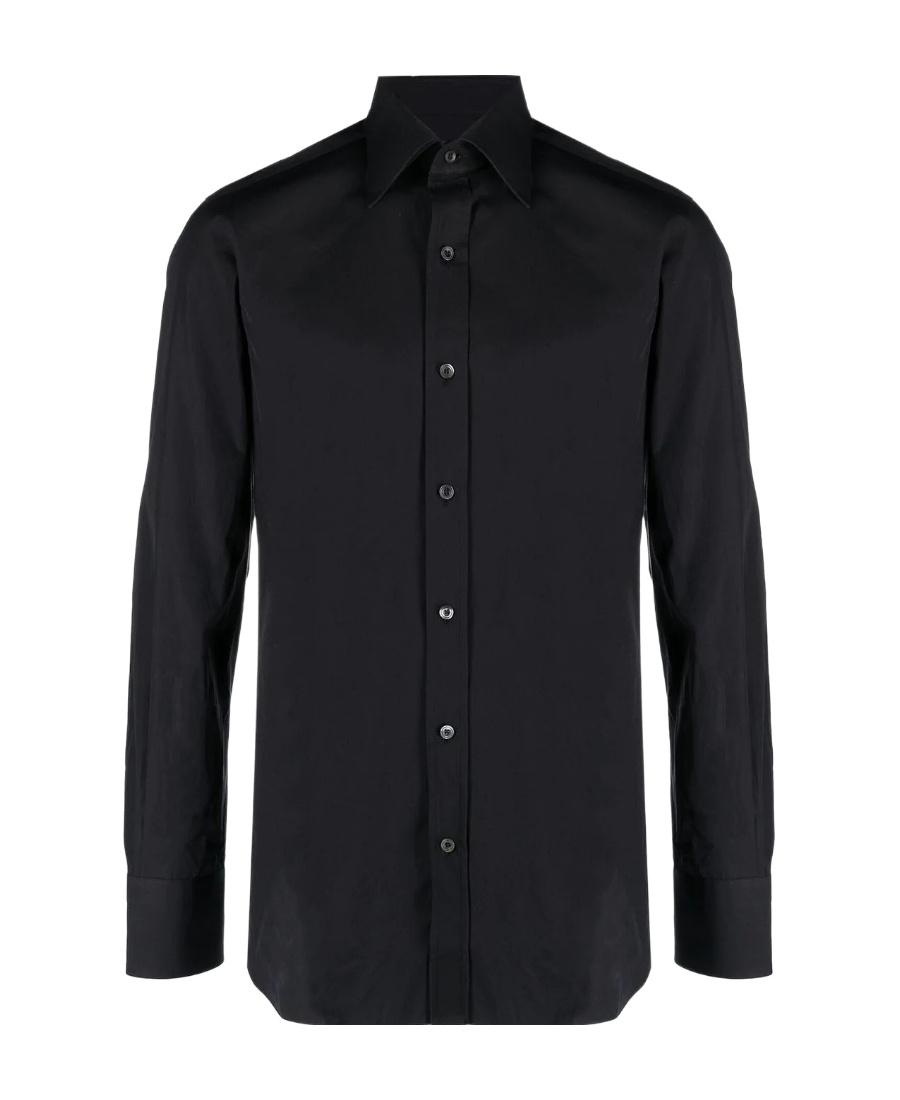 Tom Ford Lightweight Lyocell Slim-fit Shirt In Black