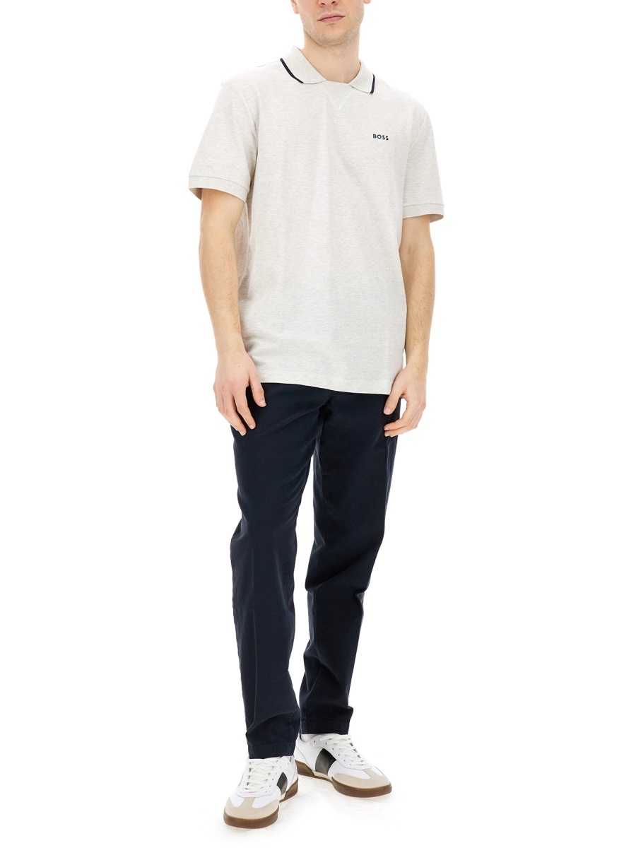 Hugo Boss Genius Tech Flannel Pants With Cinched Sidetabs In Black
