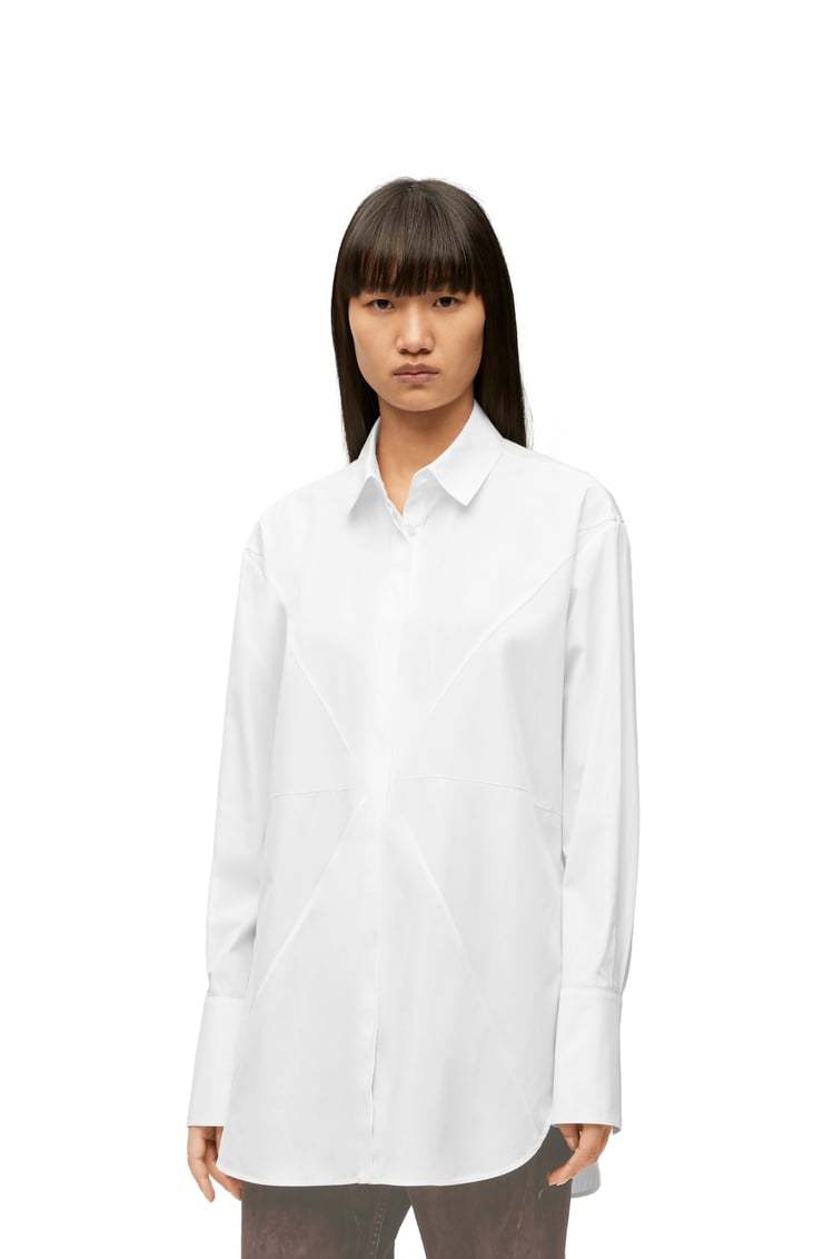 Loewe Puzzle Fold Cotton Shirt In White