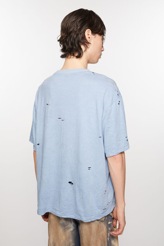 Acne Studios Logo T-shirt In Blue
