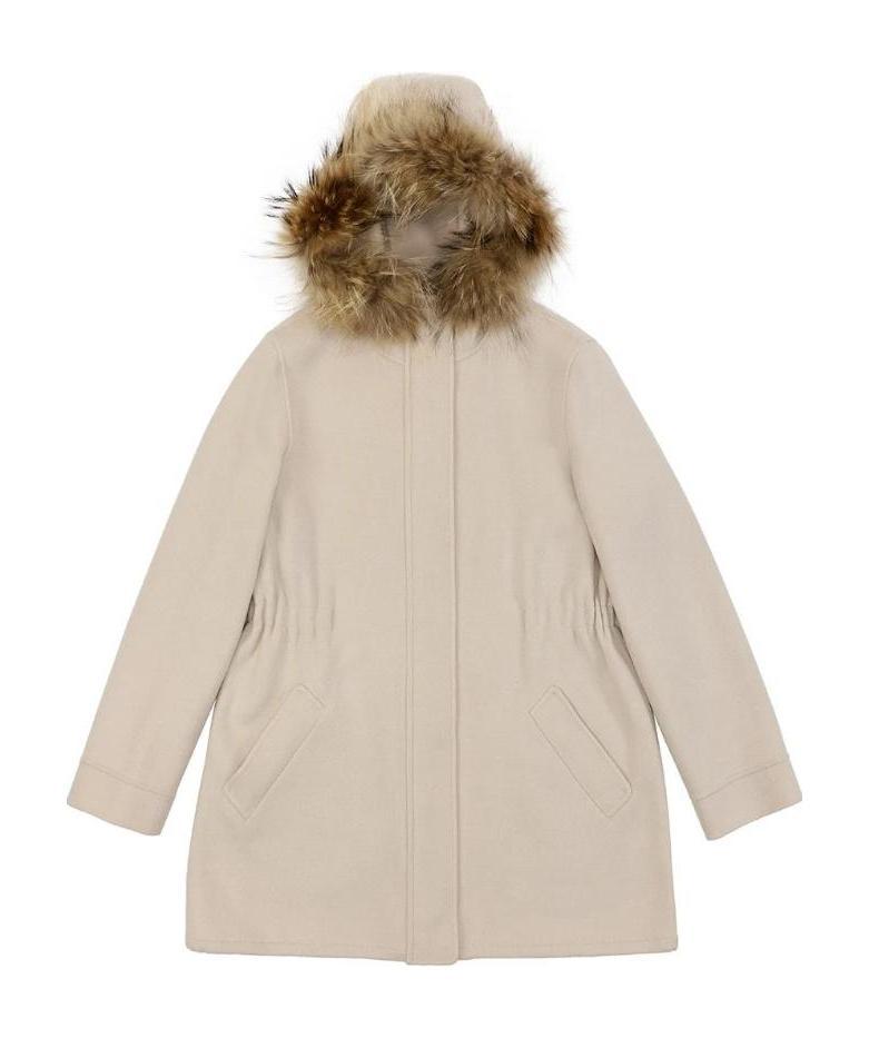 Weekend Max Mara Hooded Overcoat In Nude