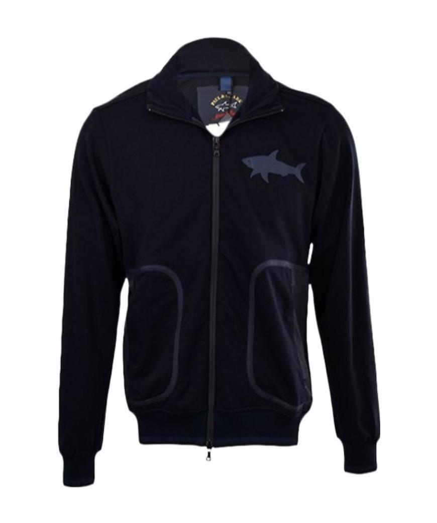 Paul & Shark Logo Chip Casual Jacket In Black