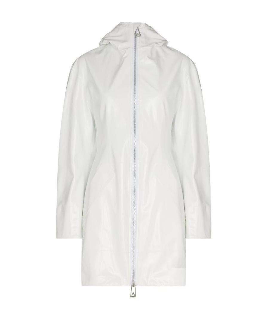 Bottega Veneta Zip-up Hooded Parka In White