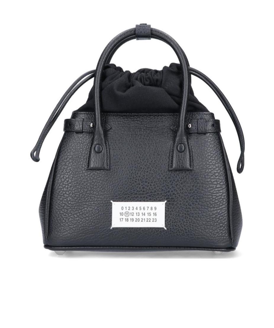 Maison Margiela 5ac Small Drawstring Bag In Black