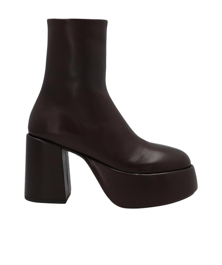 Shop Marsèll Zipped Round-toe Boots In Black