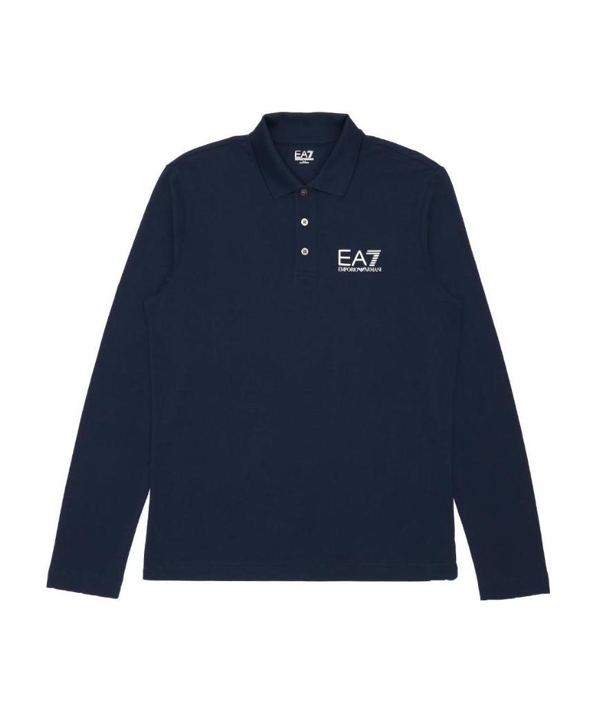 EA7 LOGO PRINTED POLO SHIRT