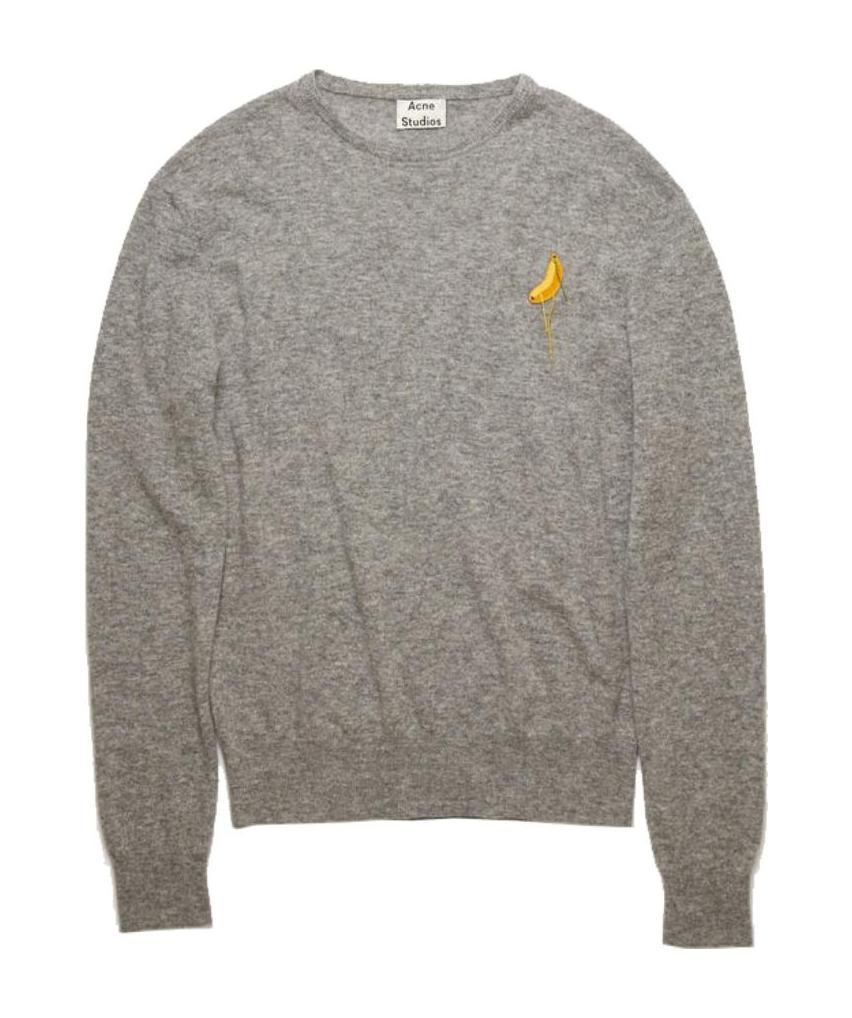 Acne Studios Round-neck Sweater In Gray