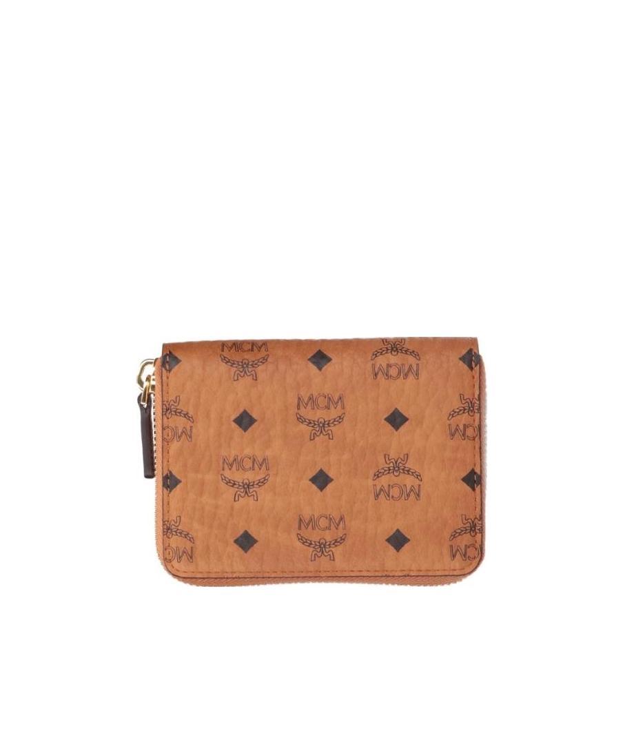 MCM MCM MONOGRAM PRINT ZIP-AROUND WALLET